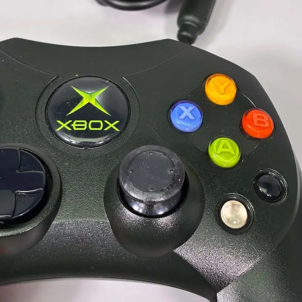 Microsoft Original Xbox Controller S Black Wired Gamepad